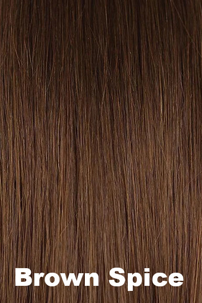 Color Brown Spice for Amore wig Thea (#8710). A sophisticated, warm and rich with medium, warm chocolate brown.