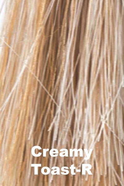 Color Creamy Toast-R for Noriko Top Piece - Milan Top Piece (#1658). Creamy blonde with almond brown root with soft white and pale light oak undertones