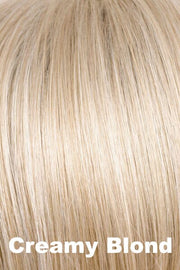 Color Creamy Blond for Noriko wig Brett #1720. Pale blonde with platinum blonde and creamy blonde highlights.