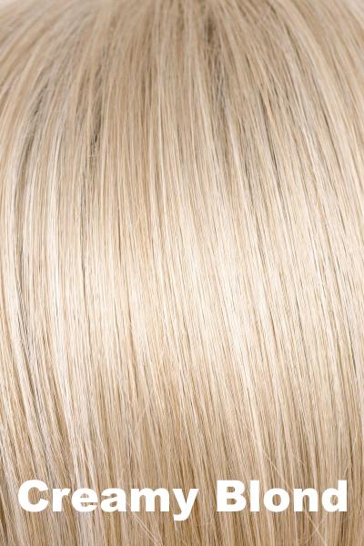Color Creamy Blond for Noriko wig Shilo #1654. Pale blonde with platinum blonde and creamy blonde highlights.