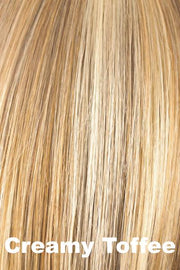 Color Creamy Toffee for Amore wig Kensley #4207. Dark blonde and honey blonde base with creamy blonde highlights.