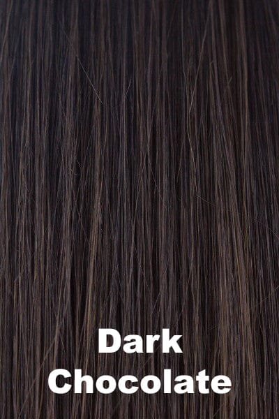 Color Dark Chocolate for Noriko wig Storm #1722. Deep neutral chocolate brown with a cool medium brown undertone.