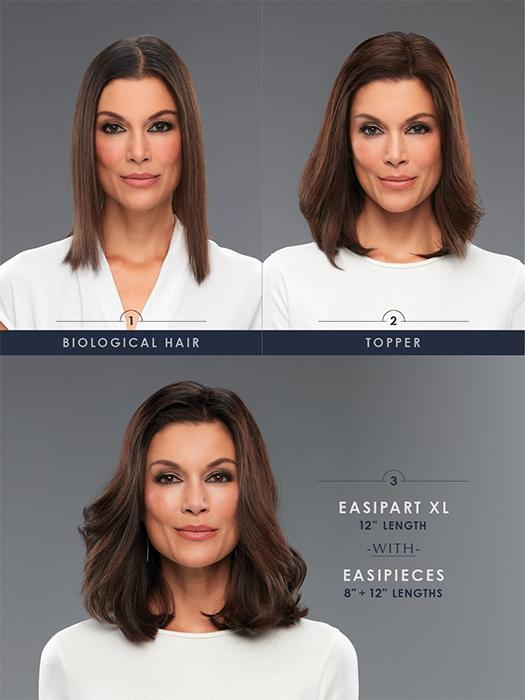 Sale - BC - EasiHair - EasiPieces 12'' L x 9" W (#785) - Human Hair - Color: 12/30BT Enhancer EasiHair Sale   