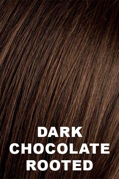 Ellen Wille Wigs - Run Mono wig Discontinued Dark Chocolate Rooted Petite-Average 