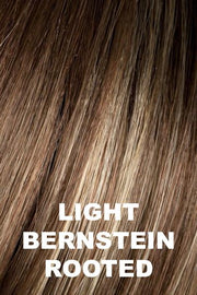 Light Bernstein Rooted - Light Auburn, Light Honey Blonde, and Light Reddish Brown blend and Dark Roots