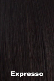Color Expresso for Rene of Paris wig Laine #2317. Darkest brown with a cool undertone.