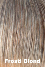 Color Frosti Blond for Noriko wig Brett #1720. Dark blonde gentle root and ash blonde base.