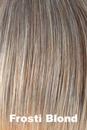 Color Frosti Blond for Noriko wig Drew #1631. Dark blonde gentle root and ash blonde base.