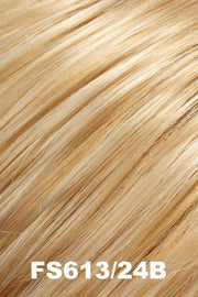 Color FS613/24B (Honey Syrup) for Jon Renau wig Robin Petite (#5973). Pale creamy blonde and wheat blonde blend with honey blonde highlights.