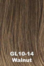 Color Walnut (GL10-14) for Gabor wig Top Tier Enhancer.  Medium ashy brown with subtle light brown highlights.
