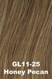 Color Honey Pecan (GL11-25) for Gabor wig Top Tier Enhancer.  Cool brown-blonde with slight golden champagne highlights.