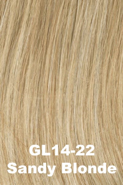 Color Sandy Blonde(GL14-22) for Gabor wig Simply Classic.  Caramel blonde base with buttery cream-blonde highlights.