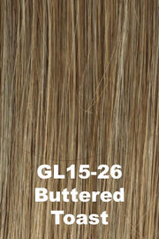 Color ButteRedToast (GL15-26) for Gabor wig Top Tier Enhancer.  Sandy blonde base with pale blonde highlights.