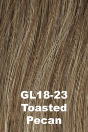Color Toasted Pecan (GL18-23) for Gabor wig Center of Attention.  Cool grey toned brown with silvery grey and light brown highlights.