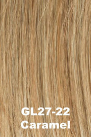 Color Caramel (GL27-22) for Gabor wig Under Cover Halo Bangs.  Honey blonde with light golden-red blonde highlights.