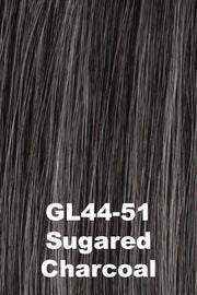Color Sugared Charcoal (GL44-51) for Gabor wig Flirt.  Dark steel grey with medium grey, silver grey and light ash grey highlights.