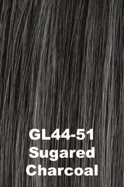 Color Sugared Charcoal (GL44-51) for Gabor wig Sweet Escape.  Dark steel grey with medium grey, silver grey and light ash grey highlights.