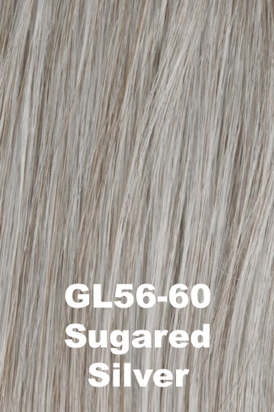 Color Sugared Silver (GL56-60) for Gabor wig Unspoken.  Light pearl platinum grey.