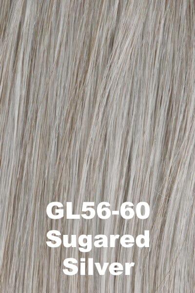 Color Sugared Silver (GL56-60) for Gabor wig Simply Classic.  Light pearl platinum grey.