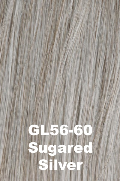 Color Sugared Silver (GL56-60) for Gabor wig Forever Chic.  Light pearl platinum grey.