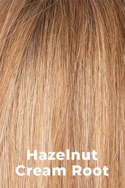 Color Hazelnut Cream Root for Amore wig Thea (#8710). Warm Dark Blonde Base, Golden Highlights and Soft Brown Roots.