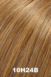 Color 10H24B (English Toffee) for Easihair EasiXtend 16 inch HD 5 pc Straight (#343). Light Brown with 20% Light Gold Blonde Highlights.