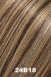 Color 24B18 (Churro) for Easihair EasiLayers 18 inch HD (#352). Dark natural ash blonde and light gold blonde blend.