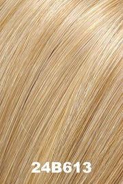 Color 24B613 (Butter Popcorn) for Easihair EasiLayers 18 inch HD (#352). Pale golden blonde, creamy blonde and honey blonde blend.