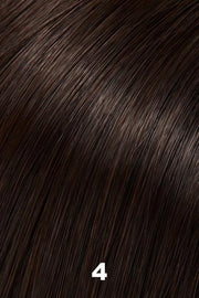 Color 4 (Brownie Finale) for Jon Renau top piece EasiPart XL HD 8" (#366). Dark brown.