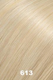 Color 613 (White Chocolate) for Jon Renau top piece EasiPart XL HD 8" (#366). Light golden blonde. 