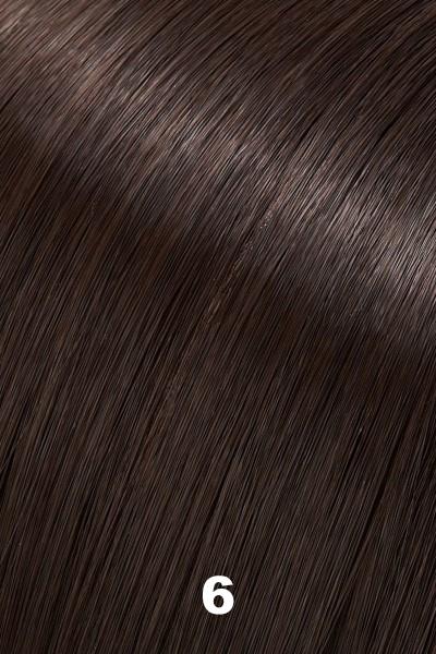 Color 6 (Fudgesicle) for Jon Renau top piece EasiPart HD 12 (#356). Medium dark brown.