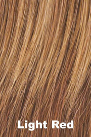 Color Light Red for Gabor wig Strength.  Medium reddish blonde base with a hint of light brown and pale copper highlights.