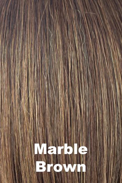 Color Marble Brown for Noriko wig Mariah #1613. Warm dark brown and medium golden blonde mix.