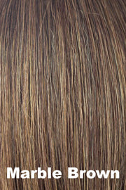 Color Marble Brown for Amore wig Sybil (#2583). Brown (8) blended with strawberry blond for an overall appearance of light golden brown.