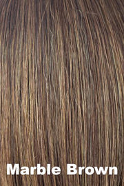 Color Marble Brown for Rene of Paris wig Tori #2356. Warm dark brown and medium golden blonde mix.