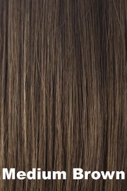 Color Medium Brown for Amore wig Marley XO (#2564). Cool toned medium brown.