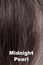 Color Midnight Pearl for Noriko wig Sky #1649. Cappuccino brown base with silvery white highlights.