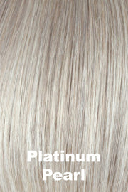 Color Platinum Pearl for Alexander Couture wig Amara (#1033).  Peal blonde base with pure white highlights.