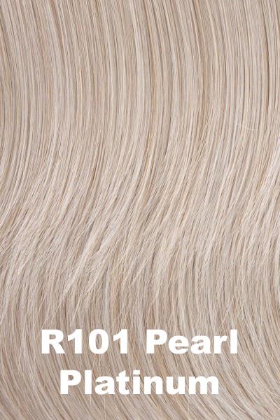 Color Pearl Platinum (R101) for Raquel Welch Bangs Chameleon.  Pearlescent white blonde base.