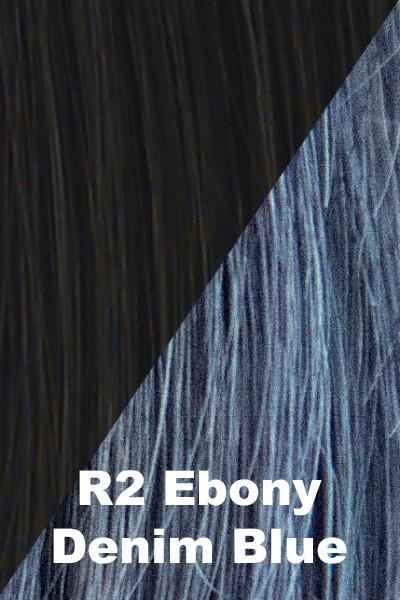 Hairdo Wigs Extensions - Color Splash Wrap (#HXCSWR) Scrunchie Hairdo by Hair U Wear Ebony (R2)-Denim Blue  