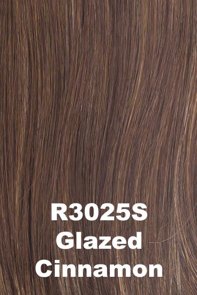 Color Glazed Cinnamon (R3025S) for Raquel Welch wig Crushing on Casual.  Medium auburn base with copper highlights.