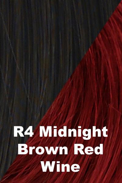 Hairdo Wigs Extensions - Color Splash Wrap (#HXCSWR) Scrunchie Hairdo by Hair U Wear Midnight Brown (R4)-Red Wine  