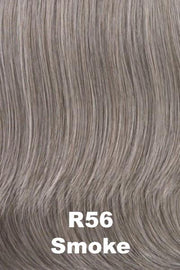 Color Smoke (R56) for Raquel Welch Top Piece Faux Fringe.  Lightest grey blended with a very subtle medium brown.
