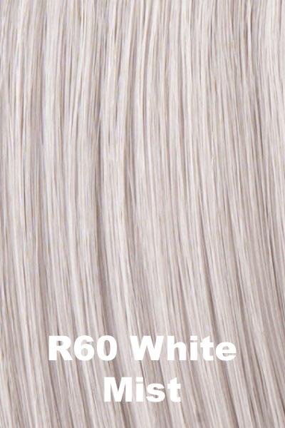 Color White Mist (R60) for Raquel Welch Top Piece Sonata.  Icy platinum blonde base.