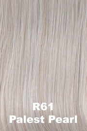 Color Palest Pearl (R61) for Raquel Welch wig Winner.  Soft platinum blonde with very subtle violet, pink and mauve tones.