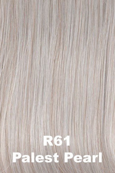 Color Palest Pearl (R61) for Raquel Welch wig Trend Setter Elite.  Soft platinum blonde with very subtle violet, pink and mauve tones.