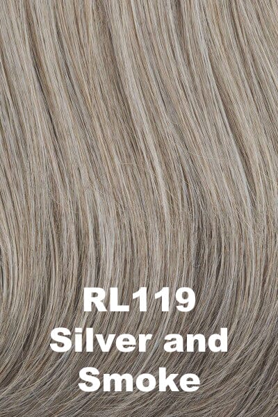 Color Silver & Smoke (RL119) for Raquel Welch Top Piece Top Billing 12".  Walnut brown and grey blend with a dark nape.