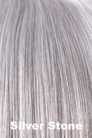 Color Silver Stone for Alexander Couture wig Amara (#1033).  Silver white and dark brown base with salt and pepper ends.